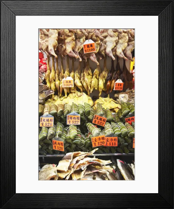 Framed Print : Ducks and chickens for sale, Causeway Bay, Hong Kong, China Framed Print : Ducks and chickens for sale, Causeway Bay, Hong Kong, China