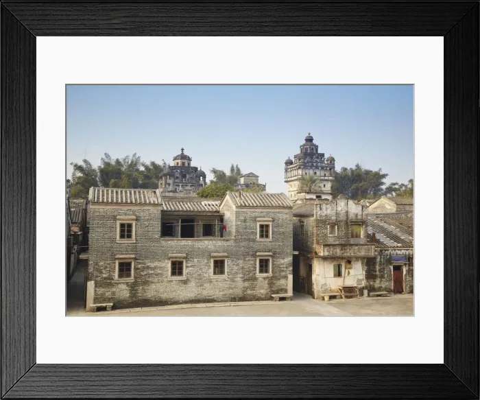 Framed Print : Jinjiangli village (UNESCO World Heritage Site), Kaiping, Guangdong, China Framed Print : Jinjiangli village (UNESCO World Heritage Site), Kaiping, Guangdong, China