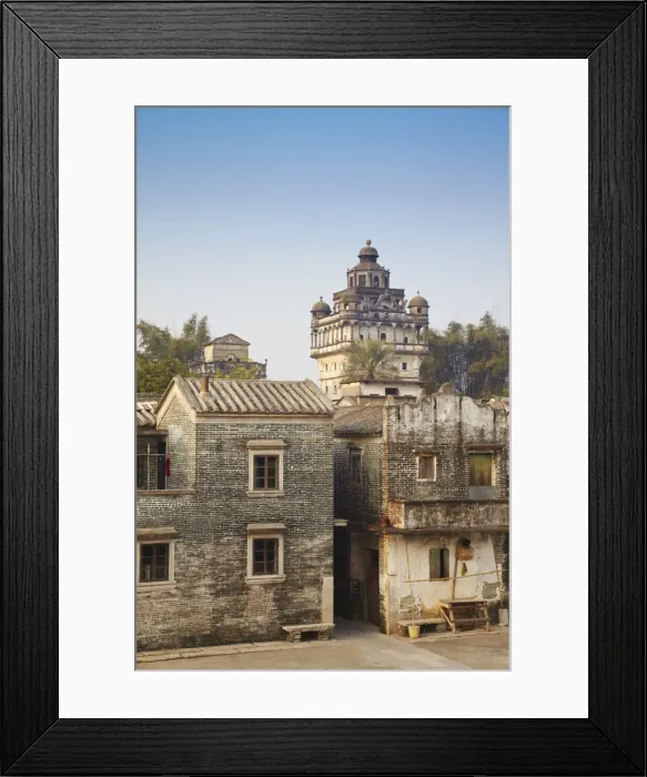 Framed Print : Jinjiangli village (UNESCO World Heritage Site), Kaiping, Guangdong, China Framed Print : Jinjiangli village (UNESCO World Heritage Site), Kaiping, Guangdong, China
