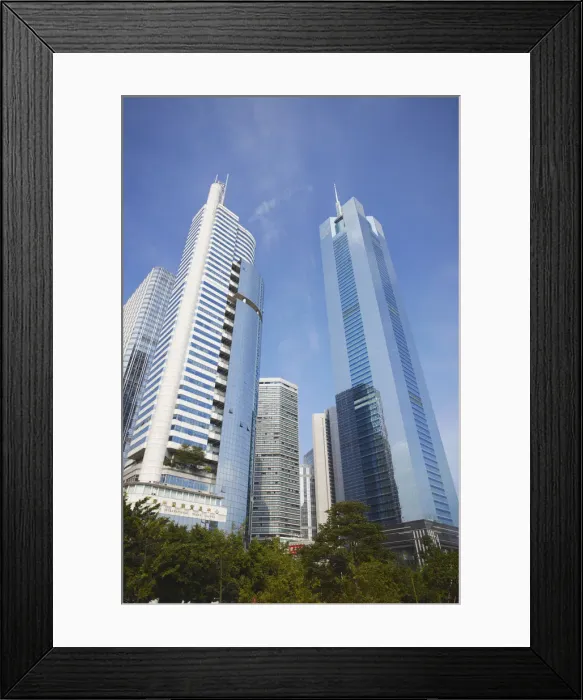 Framed Print : CITIC Plaza and skyscrapers, Tianhe, Guangzhou, Guangdong Province, China Framed Print : CITIC Plaza and skyscrapers, Tianhe, Guangzhou, Guangdong Province, China