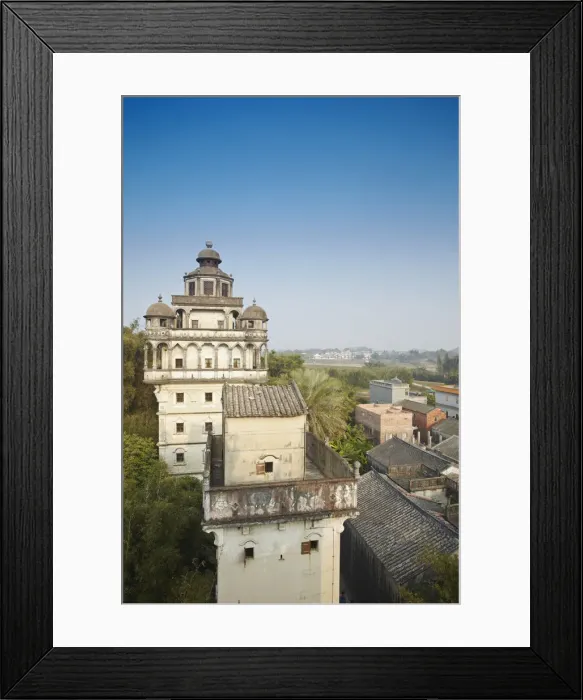 Framed Print : Ruishi Diaolou in Jinjiangli village (UNESCO World Heritage Site), Kaiping, Guangdong Framed Print : Ruishi Diaolou in Jinjiangli village (UNESCO World Heritage Site), Kaiping, Guangdong