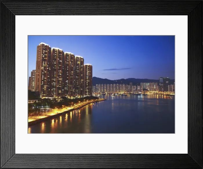 Framed Print : High-rise apartments in Tsing Yi and Tseun Wan, New Territories, Hong Kong, China Framed Print : High-rise apartments in Tsing Yi and Tseun Wan, New Territories, Hong Kong, China