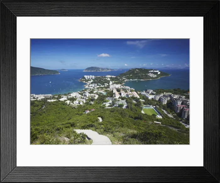 Framed Print : View of Stanley, Hong Kong Island, Hong Kong, China Framed Print : View of Stanley, Hong Kong Island, Hong Kong, China