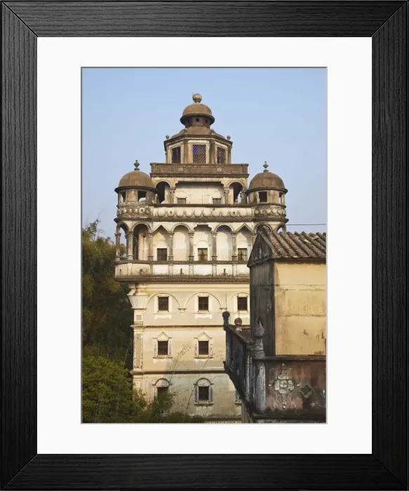 Framed Print : Ruishi Diaolou in Jinjiangli village (UNESCO World Heritage Site), Kaiping, Guangdong Framed Print : Ruishi Diaolou in Jinjiangli village (UNESCO World Heritage Site), Kaiping, Guangdong