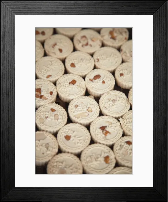 Framed Print : Traditional Macanese almond biscuits, Macau, China Framed Print : Traditional Macanese almond biscuits, Macau, China