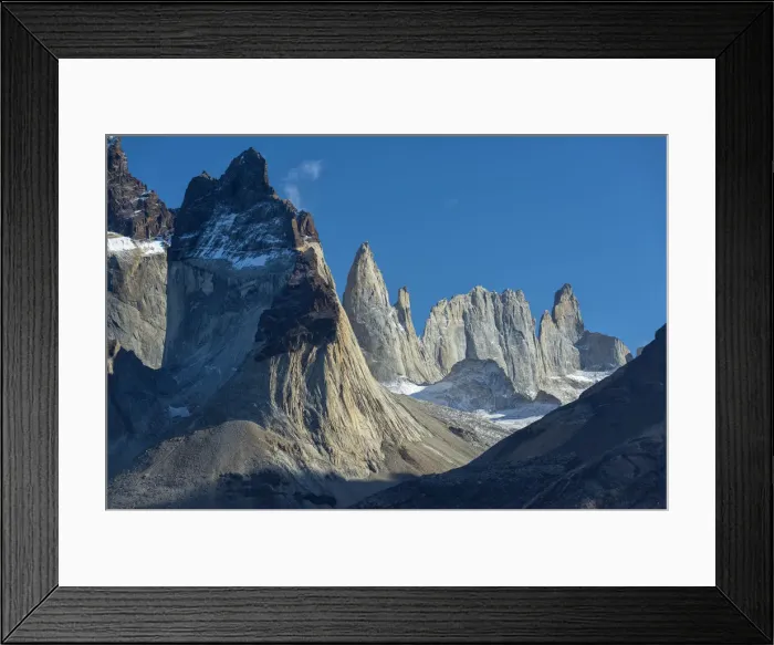 Framed Print : South America, Andes, Patagonia, Torres del Paine National Park