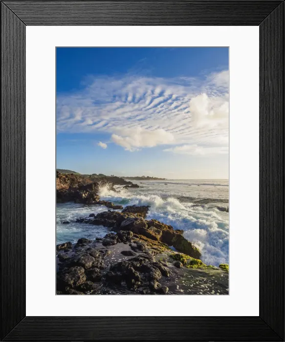 Framed Print : Coast in Hanga Roa, Easter Island, Chile Framed Print : Coast in Hanga Roa, Easter Island, Chile
