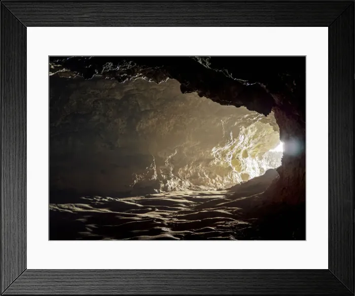 Framed Print : Ana Kakenga Cave, Rapa Nui National Park, Easter Island, Chile Framed Print : Ana Kakenga Cave, Rapa Nui National Park, Easter Island, Chile