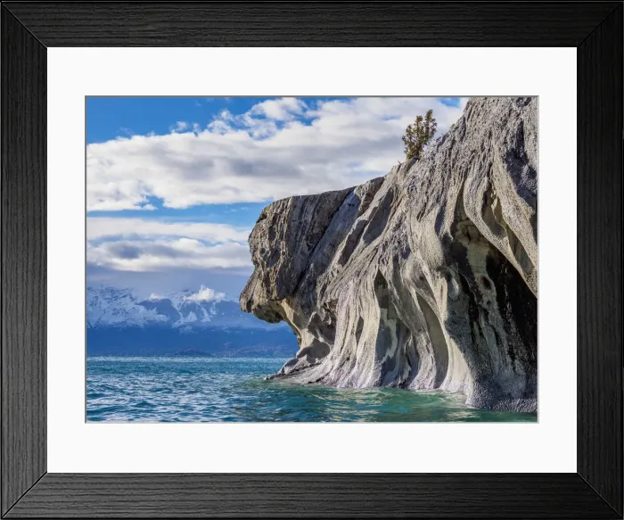 Framed Print : Dog Head Rock Formation, Santuario de la Naturaleza Capillas de Marmol, General Carrera Framed Print : Dog Head Rock Formation, Santuario de la Naturaleza Capillas de Marmol, General Carrera