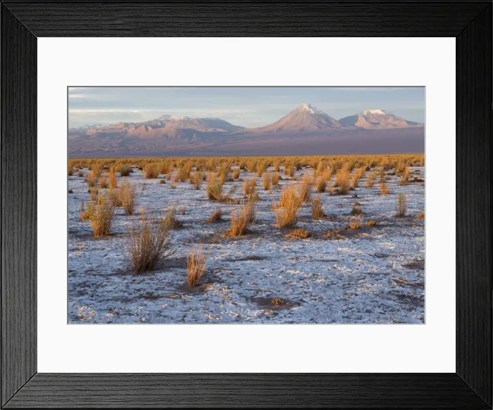 Framed Print : South America, Andes, Atacama, San Pedro de Atacama, Salar de Atacama, Volcan Licancabur Framed Print : South America, Andes, Atacama, San Pedro de Atacama, Salar de Atacama, Volcan Licancabur