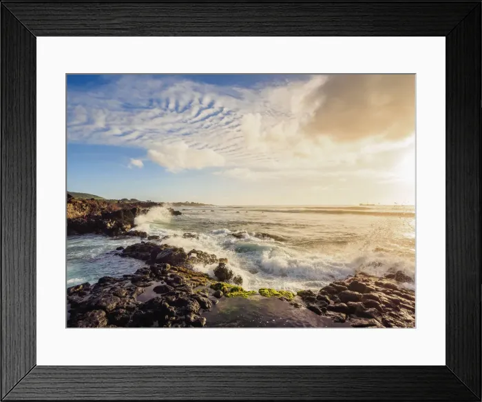 Framed Print : Coast in Hanga Roa, Easter Island, Chile Framed Print : Coast in Hanga Roa, Easter Island, Chile
