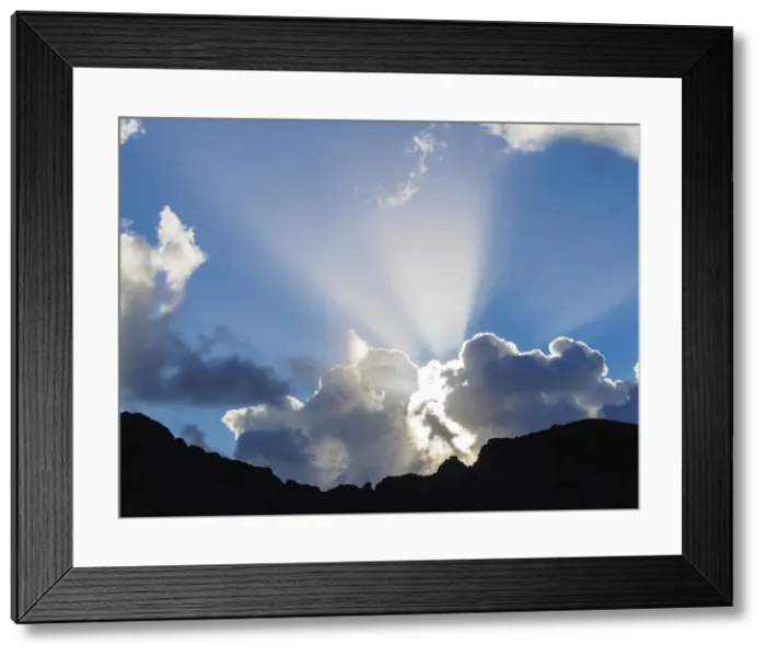 Framed Print : Rano Raraku Volcano, Rapa Nui National Park, Easter Island, Chile