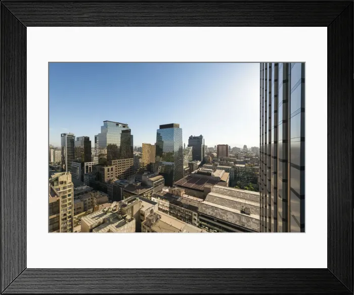 Framed Print : Aerial view of Santiago, Chile Framed Print : Aerial view of Santiago, Chile