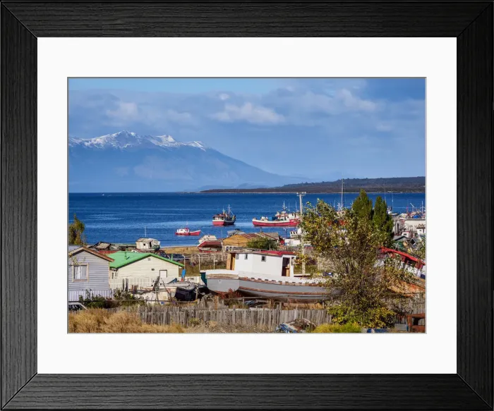 Framed Print : Puerto Natales, Ultima Esperanza Province, Patagonia, Chile Framed Print : Puerto Natales, Ultima Esperanza Province, Patagonia, Chile