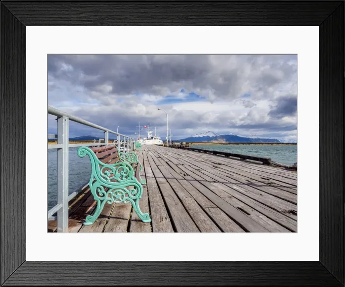 Framed Print : Old Pier, Puerto Natales, Ultima Esperanza Province, Patagonia, Chile Framed Print : Old Pier, Puerto Natales, Ultima Esperanza Province, Patagonia, Chile