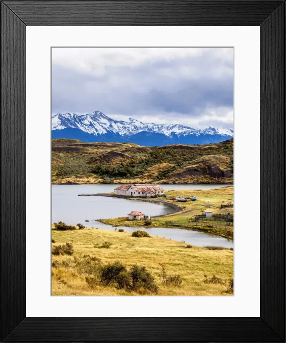 Framed Print : Estancia Puerto Consuelo, Puerto Natales, Ultima Esperanza Province, Patagonia, Chile