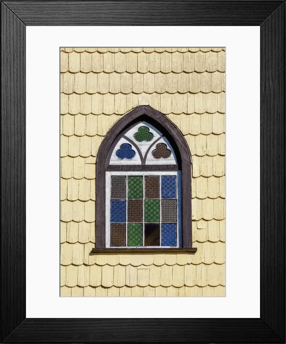 Framed Print : Window of Lutheran Church, Puerto Varas, Llanquihue Province, Los Lagos Region, Chile Framed Print : Window of Lutheran Church, Puerto Varas, Llanquihue Province, Los Lagos Region, Chile