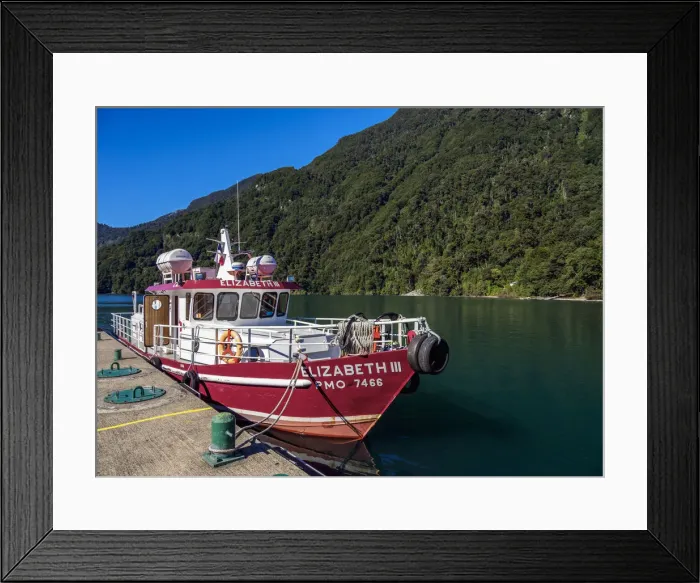 Framed Print : Boat on Todos los Santos Lake, Petrohue, Llanquihue Province, Los Lagos Region, Chile Framed Print : Boat on Todos los Santos Lake, Petrohue, Llanquihue Province, Los Lagos Region, Chile