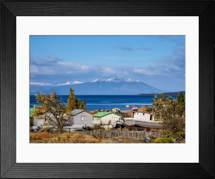 Framed Print : Puerto Natales, Ultima Esperanza Province, Patagonia, Chile
