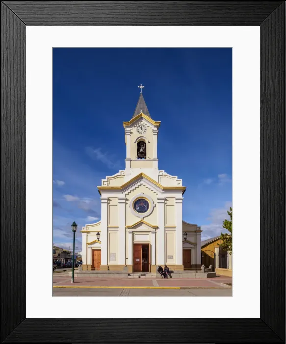 Framed Print : Maria Auxiliadora Church, Arturo Prat Main Square, Puerto Natales, Ultima Esperanza Framed Print : Maria Auxiliadora Church, Arturo Prat Main Square, Puerto Natales, Ultima Esperanza