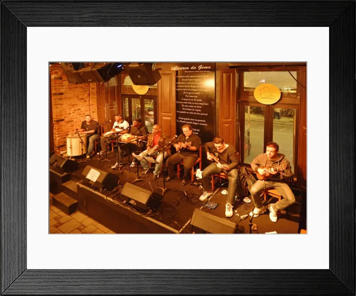 Framed Print : Life music at Carioca de Gema in Lapa, Rio de Janeiro, Brazil, South America Framed Print : Life music at Carioca de Gema in Lapa, Rio de Janeiro, Brazil, South America