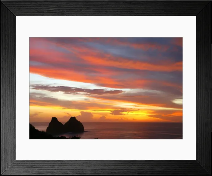 Framed Print : South America, Brazil, Pernambuco, Fernando de Noronha Island, the Dois Irmaos rocks Framed Print : South America, Brazil, Pernambuco, Fernando de Noronha Island, the Dois Irmaos rocks