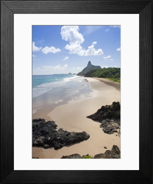Framed Print : South America, Brazil, Pernambuco, Fernando de Noronha Island, view of Father s Framed Print : South America, Brazil, Pernambuco, Fernando de Noronha Island, view of Father s