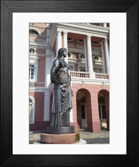 Framed Print : Statue outside Teatro Amazonas (Opera House), Manaus, Amazonas, Brazil Framed Print : Statue outside Teatro Amazonas (Opera House), Manaus, Amazonas, Brazil