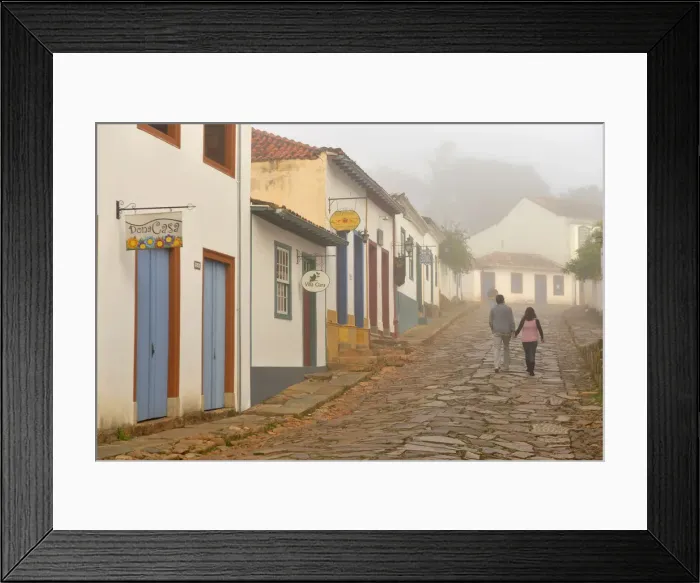 Framed Print : Colonial town of Tiradentes, Minas Gerais, Brazil, South America