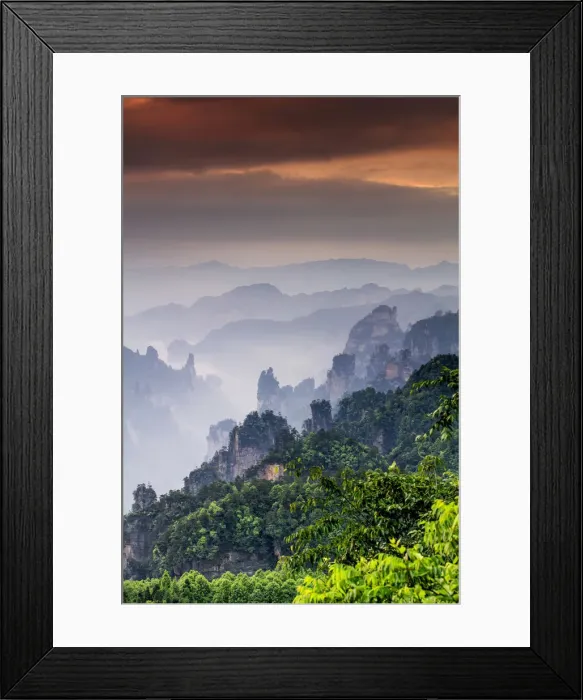 Framed Print : China, Hunan, Zhangjiajie National Forest Park, also called the Halleluja mountains Framed Print : China, Hunan, Zhangjiajie National Forest Park, also called the Halleluja mountains