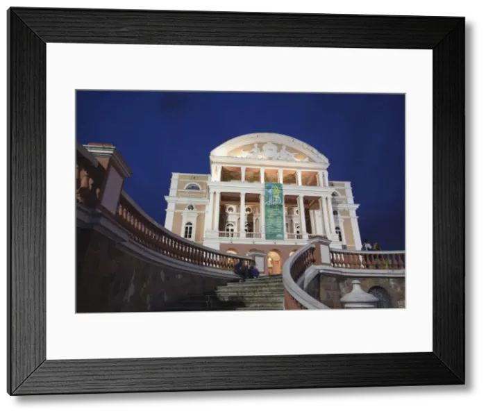 Framed Print : Teatro Amazonas (Opera House) at dusk, Manaus, Amazonas, Brazil Framed Print : Teatro Amazonas (Opera House) at dusk, Manaus, Amazonas, Brazil