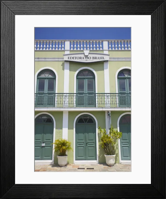 Framed Print : Colonial architecture in Praca Sao Sebastiao (St Sebastian Square), Manaus, Amazonas Framed Print : Colonial architecture in Praca Sao Sebastiao (St Sebastian Square), Manaus, Amazonas
