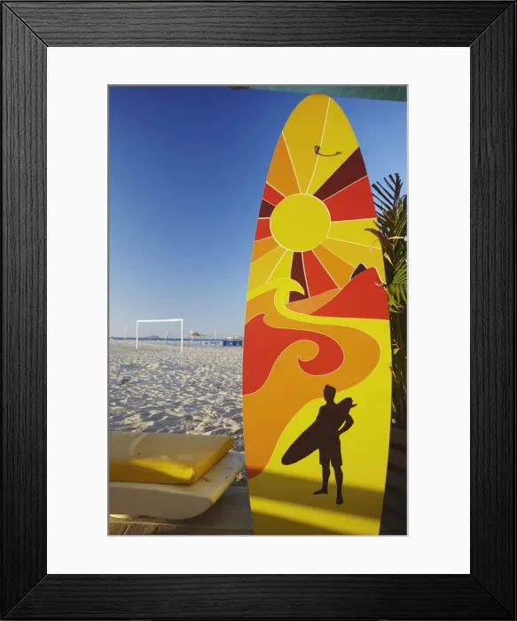 Framed Print : Beachside cafe on Copacabana beach, Rio de Janeiro, Brazil Framed Print : Beachside cafe on Copacabana beach, Rio de Janeiro, Brazil