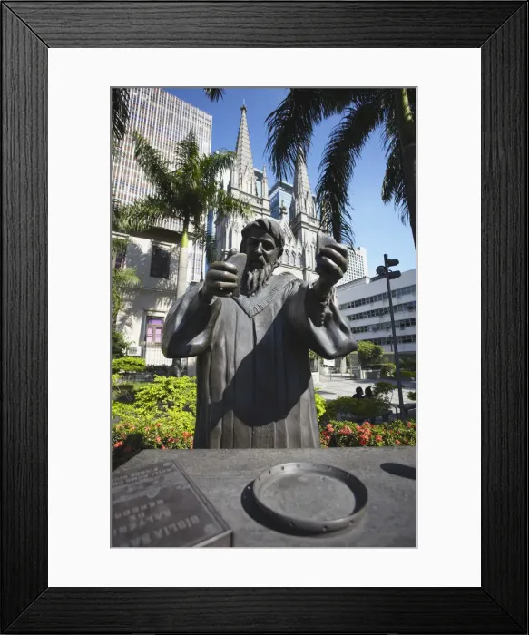 Framed Print : Statue outside Presbytarian Cathedral, Centro, Rio de Janeiro, Brazil Framed Print : Statue outside Presbytarian Cathedral, Centro, Rio de Janeiro, Brazil
