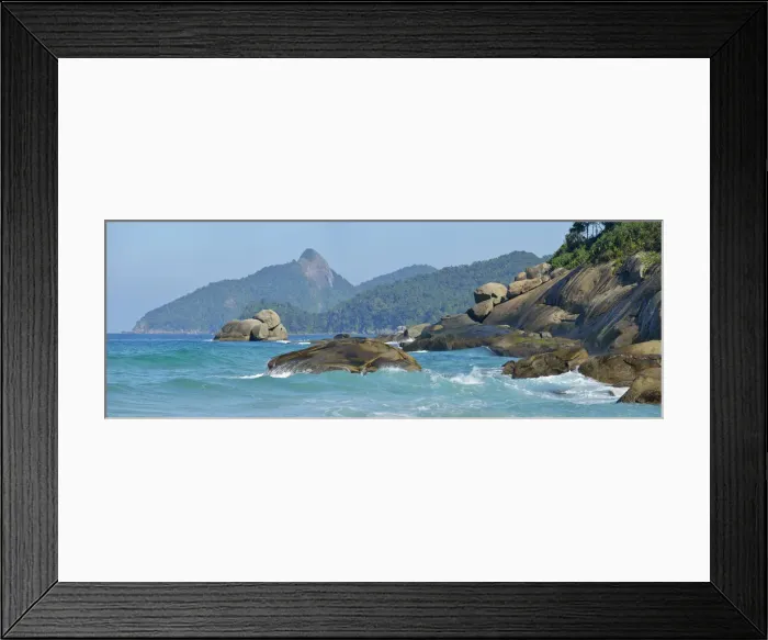 Framed Print : Panorama at Lopes Mendes beach, Ilha Grande, Rio de Janeiro, Brazil, South America Framed Print : Panorama at Lopes Mendes beach, Ilha Grande, Rio de Janeiro, Brazil, South America