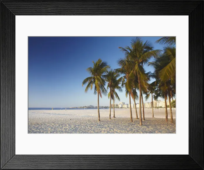 Framed Print : Copacabana beach, Rio de Janeiro, Brazil Framed Print : Copacabana beach, Rio de Janeiro, Brazil