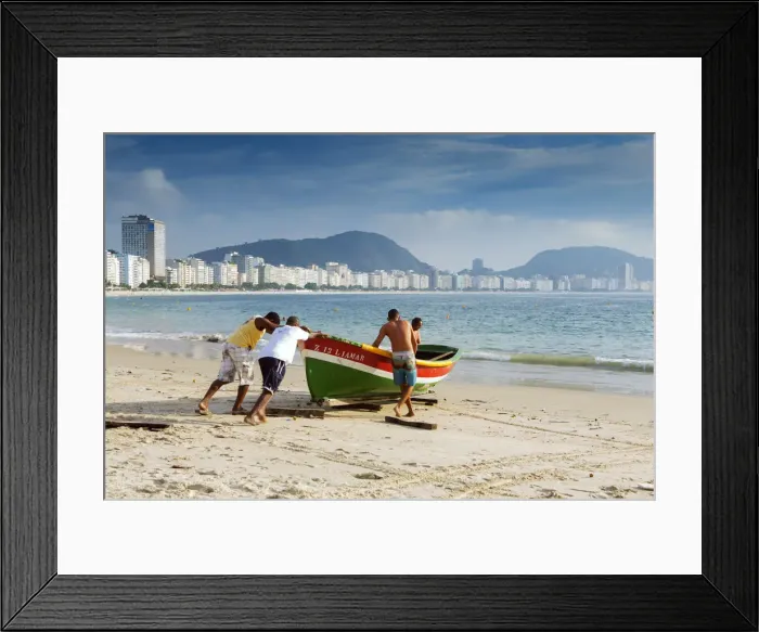 Framed Print : South America, Brazil, Rio de Janeiro, Copacabana Framed Print : South America, Brazil, Rio de Janeiro, Copacabana