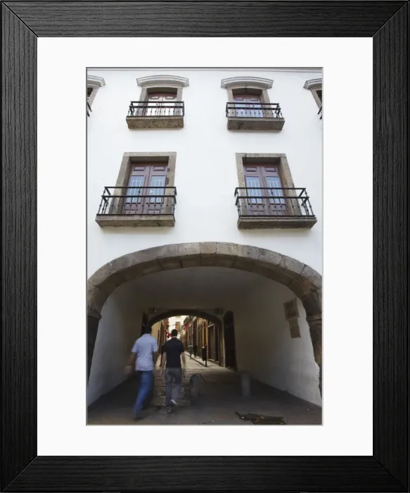 Framed Print : People walking through Arco do Telles to Travessa do Comercio, Centro, Rio de Janeiro