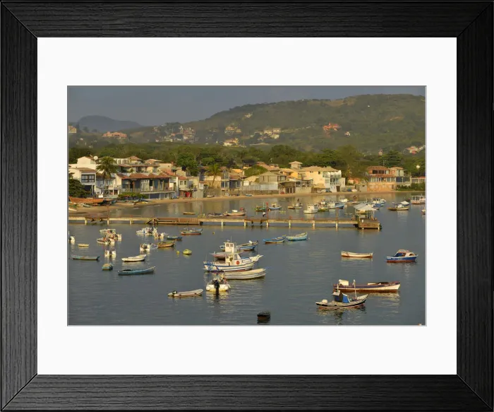 Framed Print : Waterfront, Buzios, Rio de Janeiro, Brazil, South America Framed Print : Waterfront, Buzios, Rio de Janeiro, Brazil, South America
