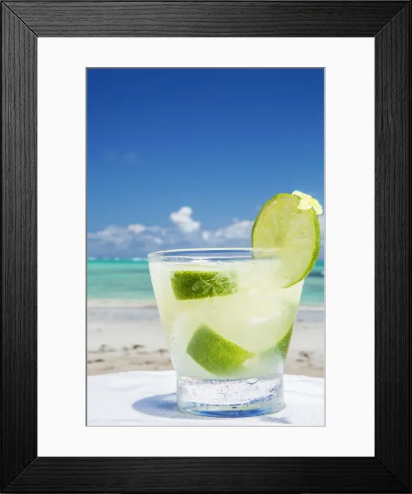 Framed Print : South America, Brazil, a glass of caipirinha Brazils national cocktail, made Framed Print : South America, Brazil, a glass of caipirinha Brazils national cocktail, made