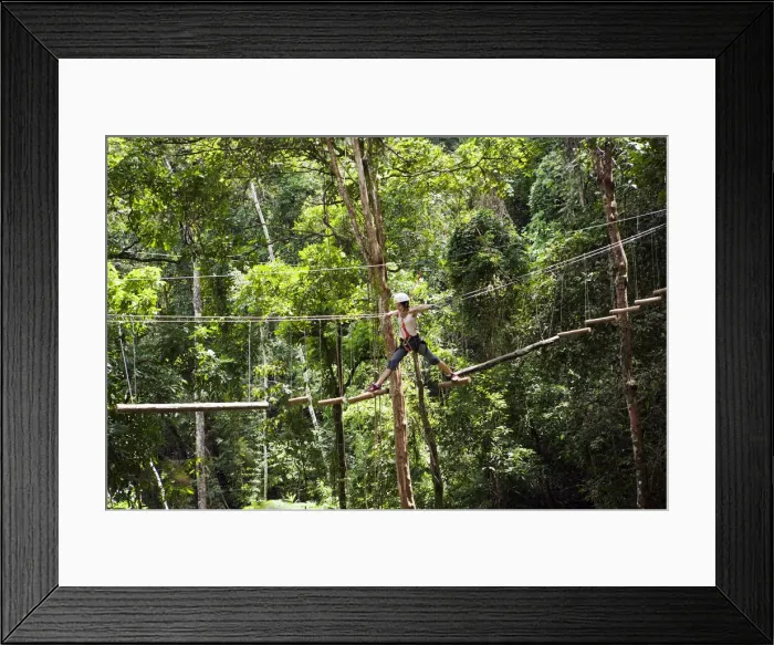 Framed Print : South America, Brazil, Goias, Pirenopolis, treetop adventures in the Fazenda Vagafogo Framed Print : South America, Brazil, Goias, Pirenopolis, treetop adventures in the Fazenda Vagafogo