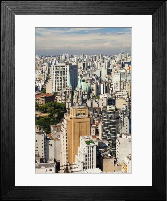 Framed Print : South America, Brazil, Sao Paulo; view of the Palace of Justice, the Metropolitan Framed Print : South America, Brazil, Sao Paulo; view of the Palace of Justice, the Metropolitan