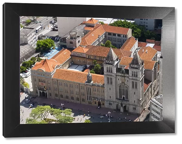 South America, Brazil, Sao Paulo, view of the Benedictine Monastery, college and Basilica