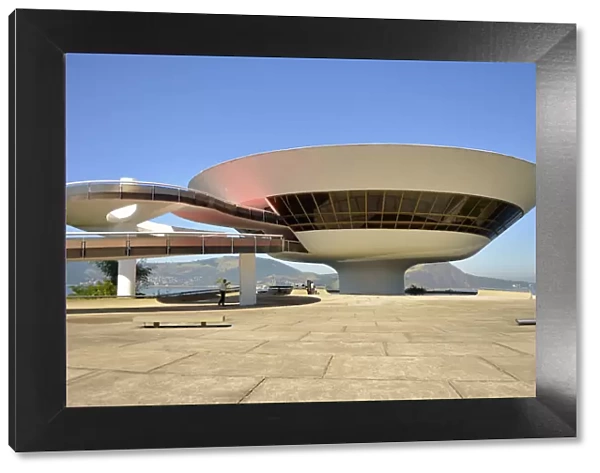 South America, Rio de Janeiro, Niteroi, Oscar Niemeyers Contemporary Art Museum
