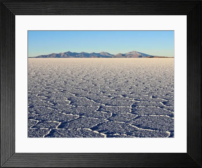 Framed Print : Bolivia, Potosi Department, Daniel Campos Province, View of the Salar de Uyuni