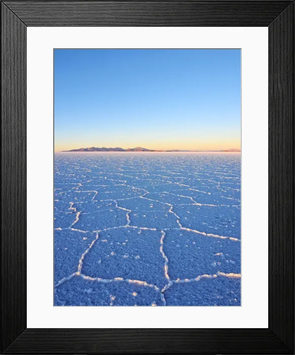 Framed Print : Bolivia, Potosi Department, Daniel Campos Province, View of the Salar de Uyuni