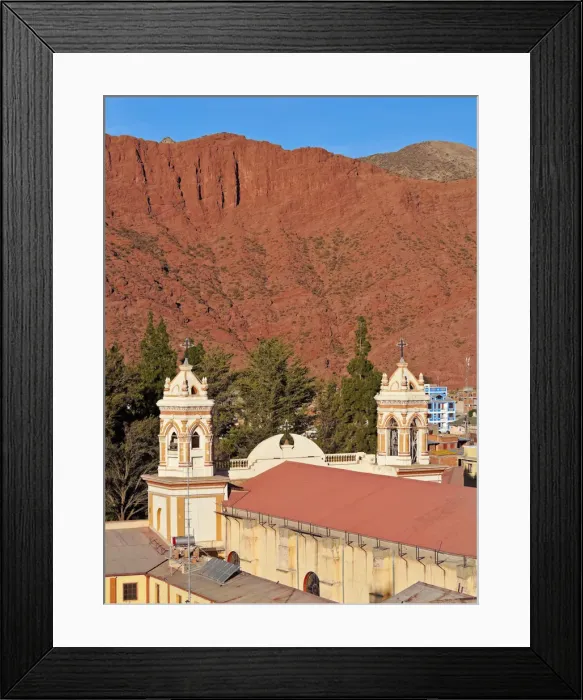 Framed Print : Bolivia, Potosi Department, Sud Chichas Province, Tupiza, Elevated view of the Nuestra Framed Print : Bolivia, Potosi Department, Sud Chichas Province, Tupiza, Elevated view of the Nuestra