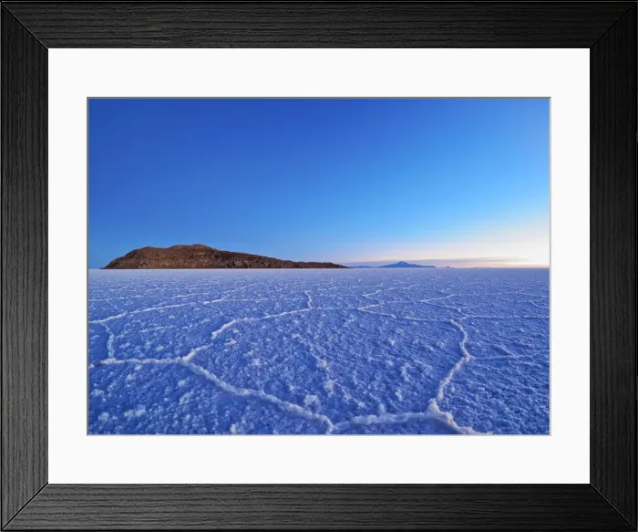 Framed Print : Bolivia, Potosi Department, Daniel Campos Province, Salar de Uyuni, View towards Framed Print : Bolivia, Potosi Department, Daniel Campos Province, Salar de Uyuni, View towards