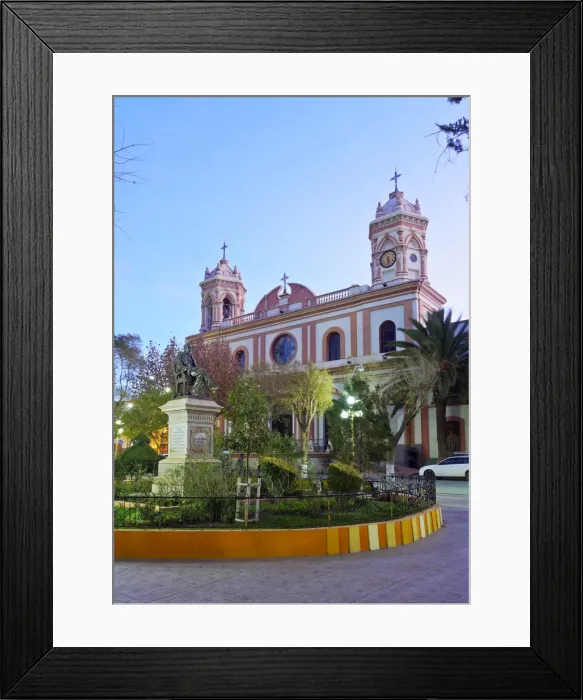 Framed Print : Bolivia, Potosi Department, Sud Chichas Province, Tupiza, Twilight view of Framed Print : Bolivia, Potosi Department, Sud Chichas Province, Tupiza, Twilight view of