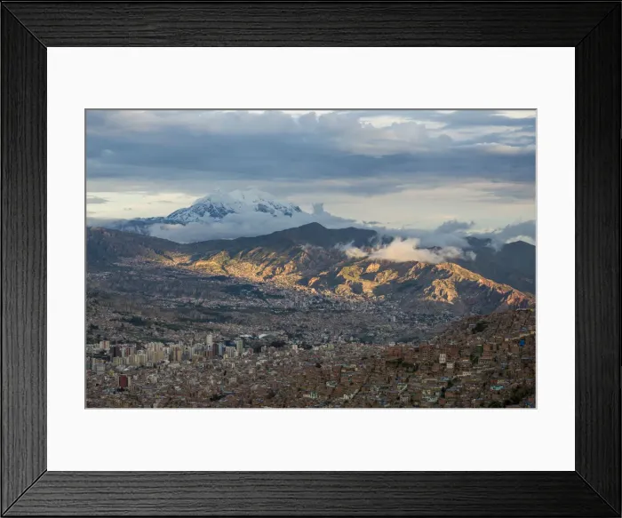 Framed Print : View of La Paz from El Alto, La Paz, Bolivia Framed Print : View of La Paz from El Alto, La Paz, Bolivia
